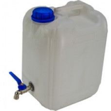 Каністра пластикова 10л для води з металевим краном Каністра пластикова 10л для води з металевим краном
