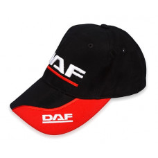 Кепка з логотипом DAF, чорно-червона