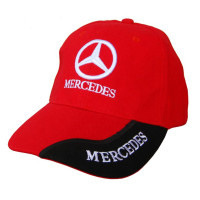 Кепка з логотипом Mercedes червоно-чорна Кепка з логотипом Mercedes червоно-чорна