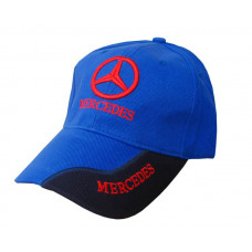 Кепка з логотипом Mercedes, синьо-чорна
