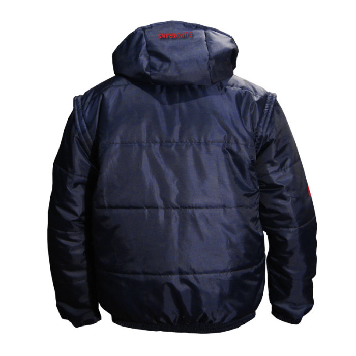 Куртка EVROTRANS синьо-червона, болонева з капюшоном Куртка EVROTRANS синьо-червона, болонева з капюшоном