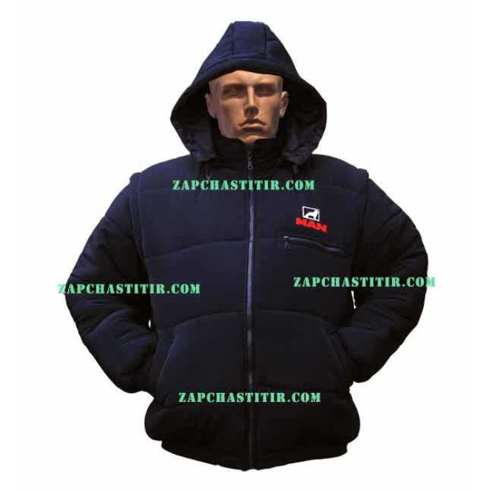Куртка MAN з капюшоном синя Куртка MAN з капюшоном синя