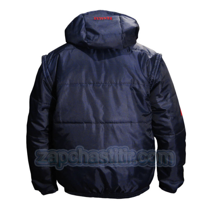 Куртка RENAULT синьо-червона, болонева з капюшоном Куртка RENAULT синьо-червона, болонева з капюшоном