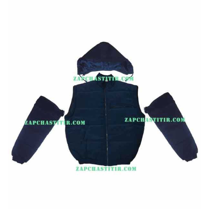 Куртка з капюшоном синя, без напису Куртка з капюшоном синя, без напису