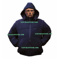 Куртка з капюшоном синя, без напису Куртка з капюшоном синя, без напису