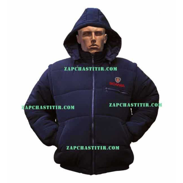 Куртка SCANIA з капюшоном синя Куртка SCANIA з капюшоном синя