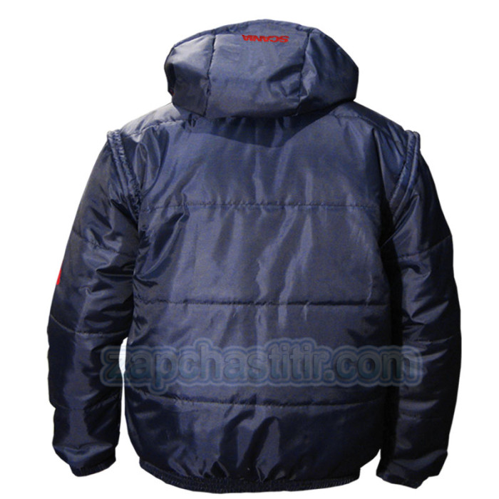 Куртка SCANIA синьо-червона, болонева з капюшоном Куртка SCANIA синьо-червона, болонева з капюшоном