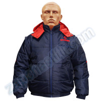 Куртка SCANIA синьо-червона, болонева з капюшоном