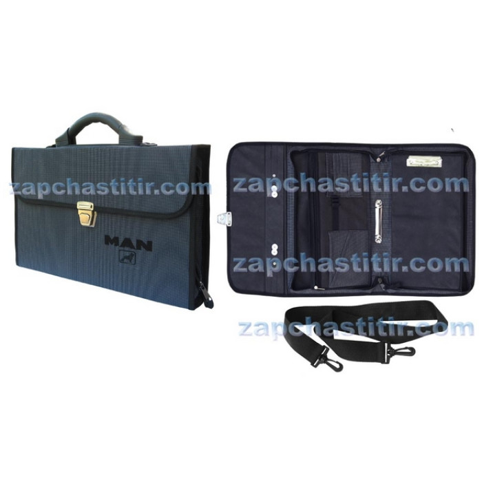 Папка матерчата для документів TIR, MAN з пластиковою ручкою Папка матерчата для документів TIR, MAN з пластиковою ручкою