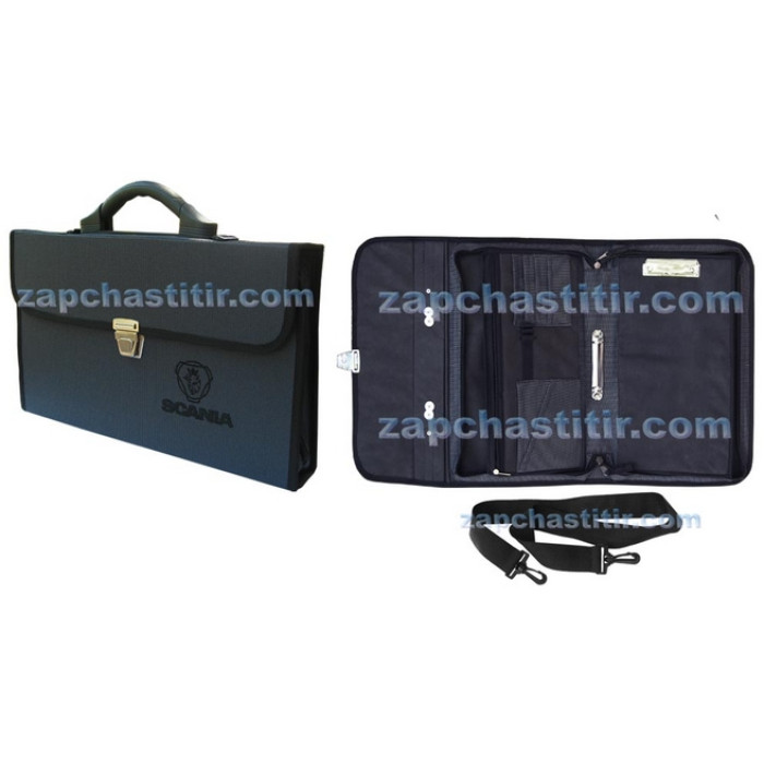 Папка матерчата для документів TIR, SCANIA з пластиковою ручкою Папка матерчата для документів TIR, SCANIA з пластиковою ручкою