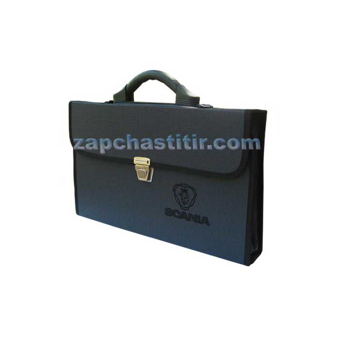 Папка матерчата для документів TIR, SCANIA з пластиковою ручкою Папка матерчата для документів TIR, SCANIA з пластиковою ручкою