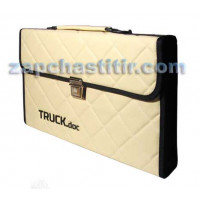 Папка из экокожи для документов TIR, бежевая (сверху ручка и ремешок через плечо) Папка из экокожи для документов TIR, бежевая (сверху ручка и ремешок через плечо)