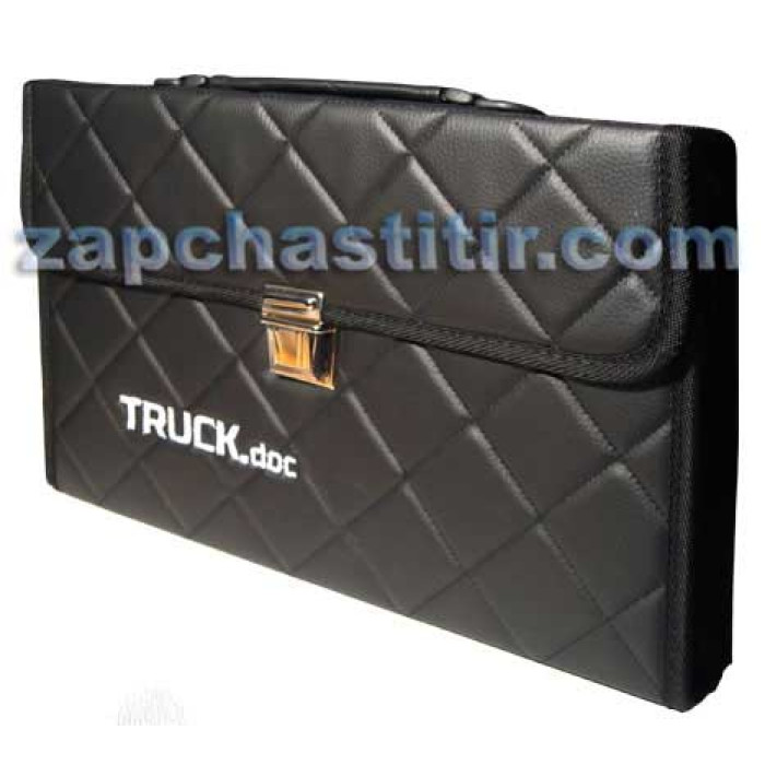 Папка з екошкіри для документов TIR, чорна (зверху ручка та ремінець через плече) Папка з екошкіри для документов TIR, чорна (зверху ручка та ремінець через плече)