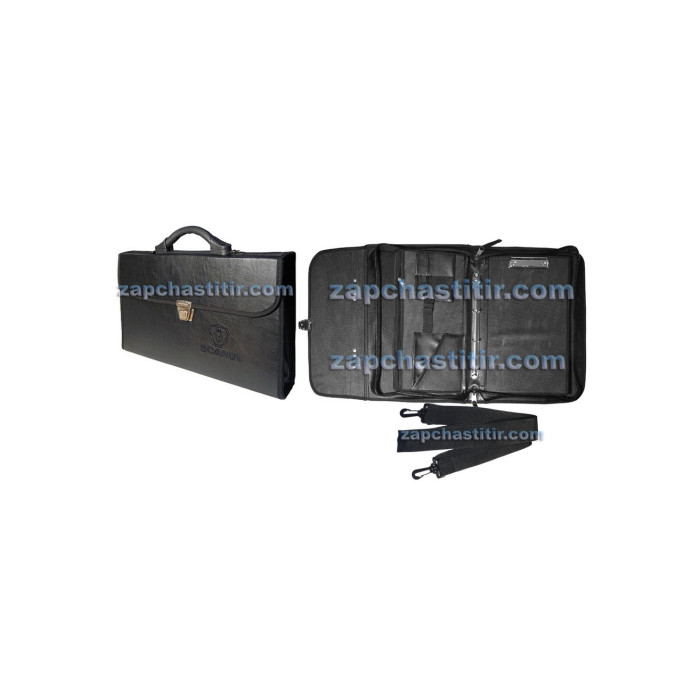 Папка зі шкірозамінника для документів TIR SCANIA з пластиковою ручкою "вініл" Папка зі шкірозамінника для документів TIR SCANIA з пластиковою ручкою "вініл"