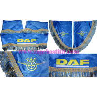 Комплект шторок DAF сині бахрома золотисто-синя Комплект шторок DAF сині бахрома золотисто-синя