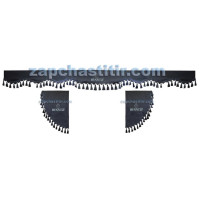 Комплект шторок RENAULT серые, кисточки серые Комплект шторок RENAULT серые, кисточки серые