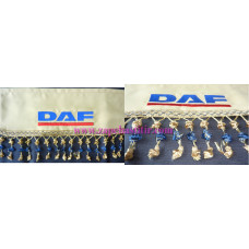 Шторка на лобове скло DAF бежеві пензлики золотисто-сині