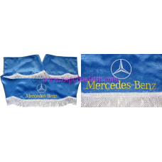 Шторка на лобове скло MERCEDES синя, бахрома срібляста Шторка на лобове скло MERCEDES синя, бахрома срібляста