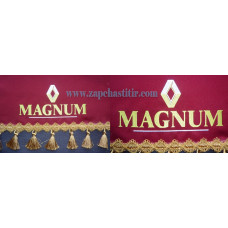 Шторка на лобове скло RENAULT MAGNUM бордова пензлика золотисті Шторка на лобове скло RENAULT MAGNUM бордова пензлика золотисті