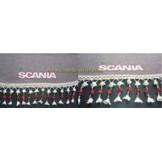 Шторка на лобове скло SCANIA сіра пензлика біло-червоні Шторка на лобове скло SCANIA сіра пензлика біло-червоні
