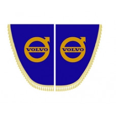 Шторки бокові VOLVO сині з пензликами