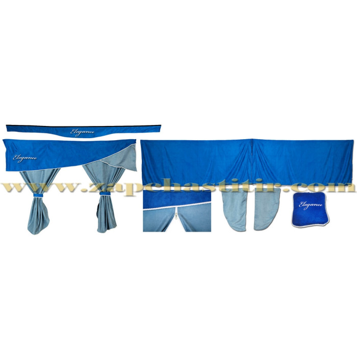 Штори універсальні (спальник: висота 1500 см, довжина 2250 см) синьо-блакитні Штори універсальні (спальник: висота 1500 см, довжина 2250 см) синьо-блакитні