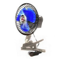 Вентилятор автомобільний, 12в, на прищіпці, дві швидкості Вентилятор автомобільний, 12в, на прищіпці, дві швидкості