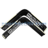 Ветровики DAF CF с надписью cеребро Ветровики DAF CF с надписью cеребро