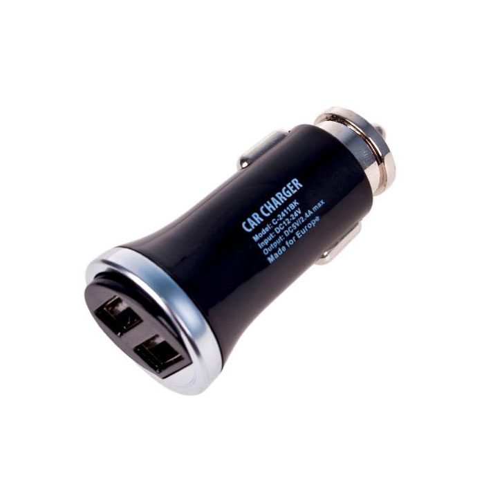 Автомобільний зарядний пристрій прикурювач 2USB 5V 2400mA (max) 12/24В Автомобільний зарядний пристрій прикурювач 2USB 5V 2400mA (max) 12/24В