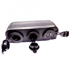 Панель накладна, 2 гнізда 12/24В, 2USB 5V 1A/2,1A Панель накладна, 2 гнізда 12/24В, 2USB 5V 1A/2,1A