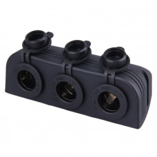 Панель накладна, 3 гнізда прикурювача 12/24В Панель накладна, 3 гнізда прикурювача 12/24В