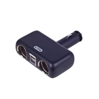 Разветвитель прикуривателя на 2 гнездa без провода + 2USB 5V 2400mA 12/24В Разветвитель прикуривателя на 2 гнездa без провода + 2USB 5V 2400mA 12/24В