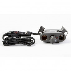 Розгалужувач прикурювача на 3 гнізда з проводом + 1USB 5V 1000mA 12/24V із запобіжником 10A Розгалужувач прикурювача на 3 гнізда з проводом + 1USB 5V 1000mA 12/24V із запобіжником 10A